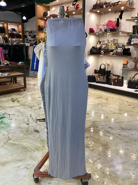 NWT Michael Costello Baby Blue Maxi Dress