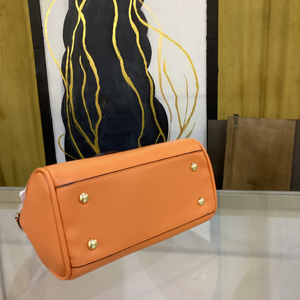 Faux La Medusa Orange Handbag