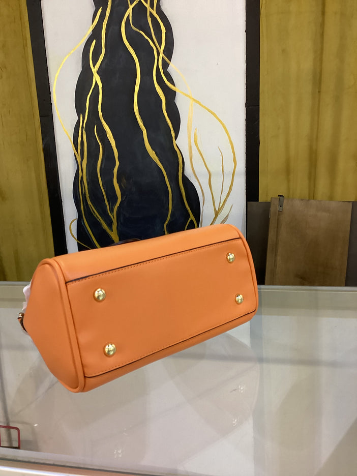 Faux La Medusa Orange Handbag