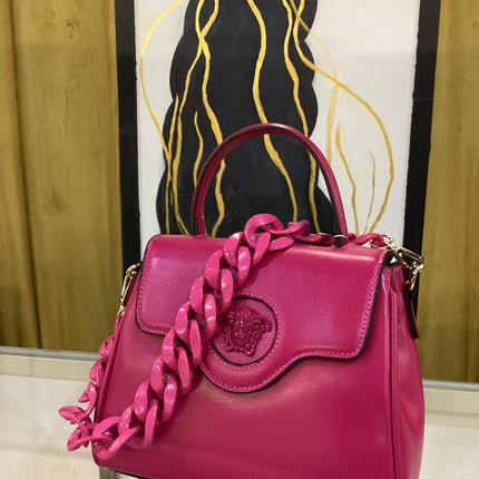Faux La Medusa Rose Handbag