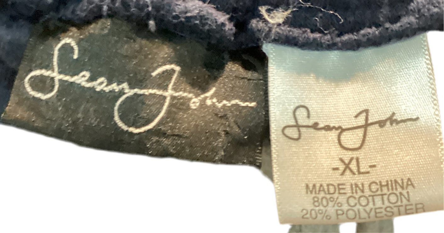 Men’s sweatpants original gray and blue Sean John Extra Large