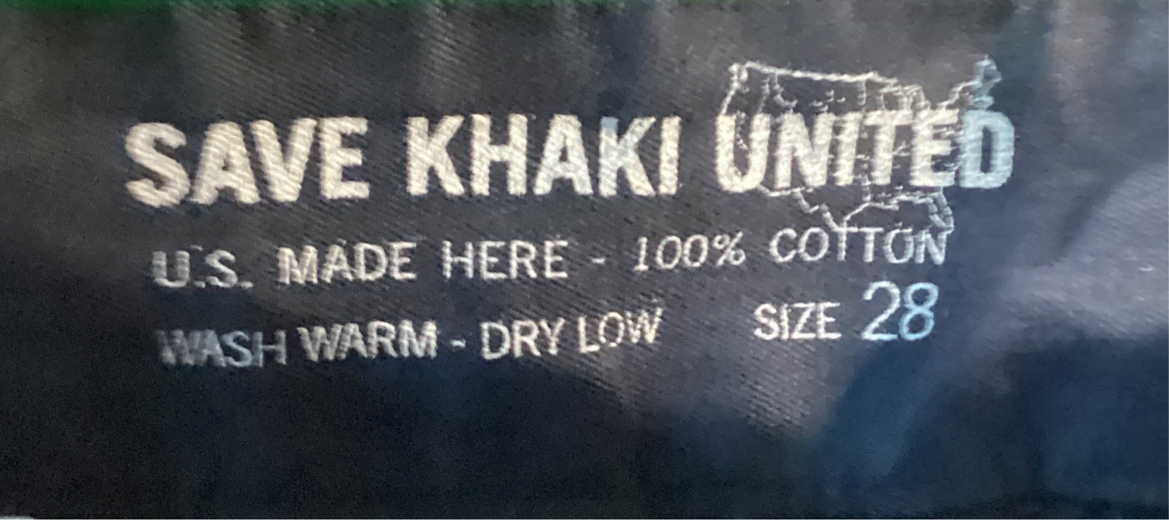 Men’s jeans original dark blue Save Khaki United size 28
