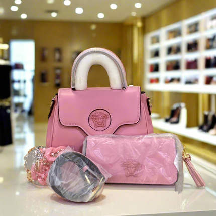 Faux La Medusa Pink Handbag