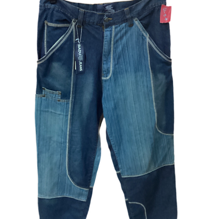 NWT men’s jeans baggy blue Badu Jeans 36x33