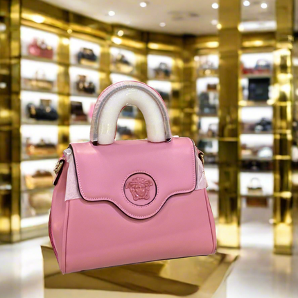 Faux La Medusa Pink Handbag