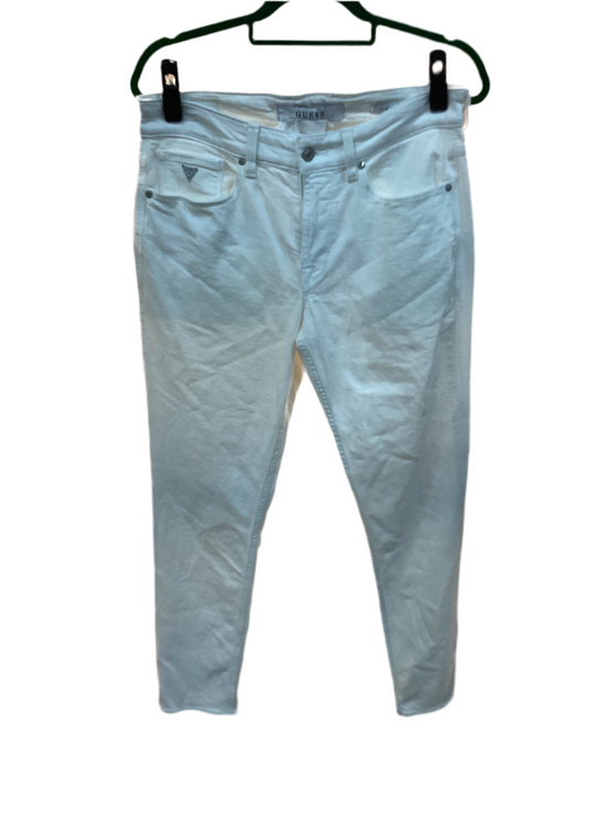NWT men’s jeans original white Guess slim taper size 32