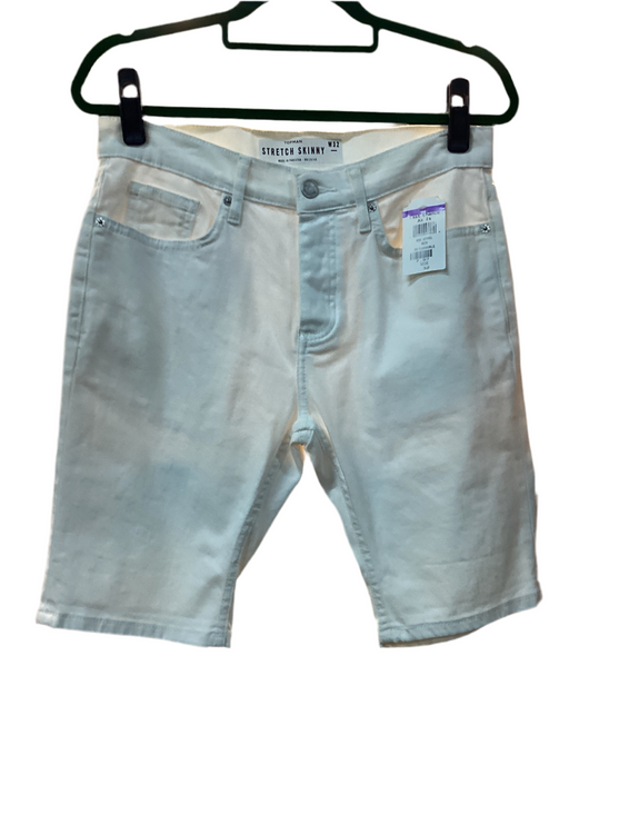 Men’s denim shorts white stretch Topman size 32