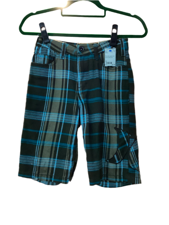 Men’s original shorts blue dark green and brown plaid Hurley X small