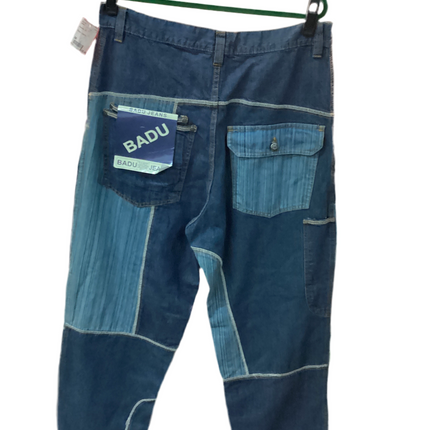 NWT men’s jeans baggy blue Badu Jeans 36x33