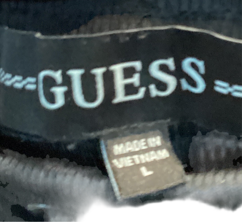 NWT Men’s sweatpants original black and white Guess Large